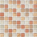 Ficha técnica e caractérísticas do produto Pastilha de Vidro / Pedra (30x30cm) Slim-9 Laranja Brilhante - Colortil