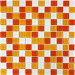 Ficha técnica e caractérísticas do produto Pastilhas de Vidro Cristal Miscelânea (laranja)