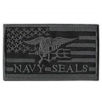 Patch Bordado - Bandeira Americana Logo Navy Seals EUA DV80825-422 Termocolante