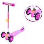 Patinete Infantil Sport Twist 3 Rodas Rosa Freio Estabilidade - Belfix