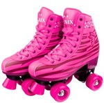 Ficha técnica e caractérísticas do produto Patins 4 Rodas Clássico Rosa Menina 36 ao 37 Roller Skate - Fenix