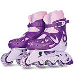 Patins Ajustável com Acessórios - Roxo - 30 a 33 - Fênix