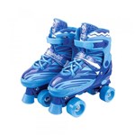 Ficha técnica e caractérísticas do produto Patins Ajustável Roller Skate - Azul - Fênix Azul