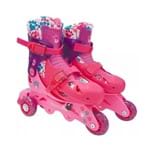 Ficha técnica e caractérísticas do produto Patins Barbie 3 Rodas 7785-5 Fun Rosa 29-32