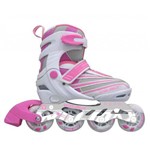 Patins In Line Ajustavel Winmax Rosa M (34 a 37)