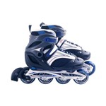 Ficha técnica e caractérísticas do produto Patins Rollers Inline Pró Bel Sports Azul (G)