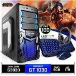 Ficha técnica e caractérísticas do produto PC Gamer Neologic Nli80361 Intel G3930 8GB (GeForce GT 1030 2GB) 1TB