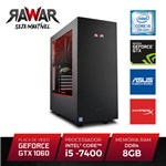 Ficha técnica e caractérísticas do produto PC Gamer Rawar RW255PVM INTEL I5 7400 8GB (Geforce GTX1060 de 6GB) 1TB