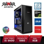 Ficha técnica e caractérísticas do produto PC Gamer RAWAR RW274RGB INTEL I5 8400 8GB (Geforce GTX1060 de 6GB) 1TB