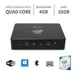 Ficha técnica e caractérísticas do produto PC Mini Intel Quad Core 2.2Ghz 4GB Porta Serial Windows 10 32GB WiFi Bluetooth HDMI 3green