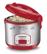 Ficha técnica e caractérísticas do produto PE-35 Panela Elétrica Pratic Rice Vegetables 6 Red Premium - Mondial