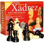 Ficha técnica e caractérísticas do produto Peças para Xadrez em Madeira com Feltro - Xalingo Rei 8,5 Cm