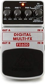Ficha técnica e caractérísticas do produto Pedal Digital Multi Fx para Guitarra - Fx600 Behringer