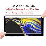 Ficha técnica e caractérísticas do produto PelÃcula de Vidro 3D Galaxy Note 9 Tela Curva Cola na Tela Toda - M3