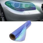 Ficha técnica e caractérísticas do produto Película Adesivo Camaleão Azul Claro Lanterna Farol 2mx30cm Universal Carros Motos Barcos Jet Skis