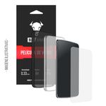 Ficha técnica e caractérísticas do produto Película de Vidro Buff + Capa Transparente + Capa Fumê para K10 Power