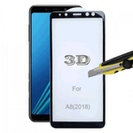 Ficha técnica e caractérísticas do produto Película de Vidro 3D 5D e 6D Samsung Galaxy A8 2018 - Preta