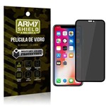 Ficha técnica e caractérísticas do produto Película de Vidro 3D Privacidade IPhone 11 - Armyshield
