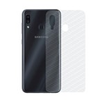 Ficha técnica e caractérísticas do produto Película Traseira Fibra de Carbono Transparente para Samsung Galaxy A20 - Gorila Shield