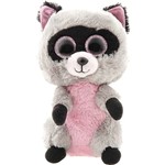 Ficha técnica e caractérísticas do produto Pelúcia Beanie Boos Guaxinim Cinza e Rosa - DTC