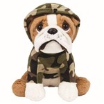 Ficha técnica e caractérísticas do produto Pelúcia Buba Toys Cachorro Bulldog Militar - 7965