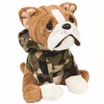Ficha técnica e caractérísticas do produto Pelúcia Cachorro Bulldog Militar 22cm Buba - Buba Toys