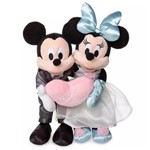 Ficha técnica e caractérísticas do produto Pelúcia Mickey Minnie Noivos Disney Store