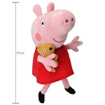 Ficha técnica e caractérísticas do produto Pelúcia Peppa Pig Gigante 70cm - Long Jump - Peppa Pig