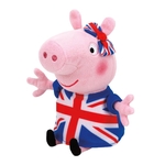 Ficha técnica e caractérísticas do produto Pelucia Peppa Pig Inglaterra - 18 cm - Ty