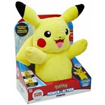 Ficha técnica e caractérísticas do produto Pelúcia Pokémon Pikachu Power Action C/ Luz e Som - Dtc 30cm