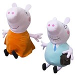 Ficha técnica e caractérísticas do produto Pelúcias Long Jump Mamãe Pig + Papai Pig