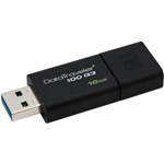 Ficha técnica e caractérísticas do produto Pen Drive 16GB DataTraveler 100 G3 USB 3.0 Preto Kingston DT100G3/16GB