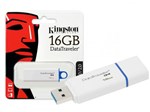 Ficha técnica e caractérísticas do produto Pen Drive 16Gb DTIG4/16GB USB 3.0 Datatraveler Generation 4 Branco/Azul Kingston