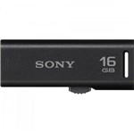 Ficha técnica e caractérísticas do produto Pen Drive 16GB Flash USB USM16GR/BM Preto SONY - Marca
