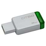 Ficha técnica e caractérísticas do produto Pen Drive 16GB Kingston DataTraveler 50, USB 2.0 e 3.1