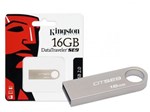 Ficha técnica e caractérísticas do produto Pen Drive 16GB Kingston USB 2.0 Datatraveler SE9 Prata DTSE9H/16GB