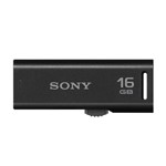 Ficha técnica e caractérísticas do produto Pen Drive 16GB Retrátil Preto USM16GR Sony