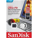 Ficha técnica e caractérísticas do produto Pen Drive 16Gb Sandisk Ultra Fit USB 3.0 | SDCZ43 1899