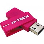 Ficha técnica e caractérísticas do produto Pen Drive 16GB U-Tech Rosa