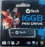 Ficha técnica e caractérísticas do produto Pen Drive 16GB UTECH Pd102 Preto