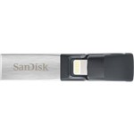 Ficha técnica e caractérísticas do produto Pen Drive 128gb Sandisk Ixpand Usb 3.0 com Conector Lightning - Sandisk