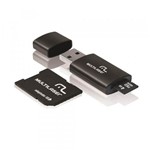 Ficha técnica e caractérísticas do produto Pen Drive 4GB 3 em 1 Micro SD e Cartão SD Multilaser MC057