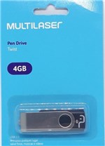 Ficha técnica e caractérísticas do produto Pen Drive 4gb Multilaser