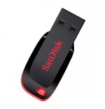 Ficha técnica e caractérísticas do produto Pen Drive 64GB Blade Black Red - Sandisk