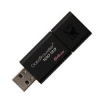 Ficha técnica e caractérísticas do produto Pen Drive 64GB Kingston Usb 3.0 DT100G3/64GB Generation 3