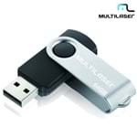 Ficha técnica e caractérísticas do produto Pen Drive 64GB Twist USB Preto PD590 – Multilaser