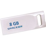 Ficha técnica e caractérísticas do produto Pen Drive 8GB Space Br - Branco