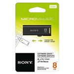 Ficha técnica e caractérísticas do produto Pen Drive 8GB USM8GR/BM Preto - Sony