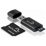 Ficha técnica e caractérísticas do produto Pen Drive + Adaptador Sd + Cartão Micro Sd 16gb - Multilaser