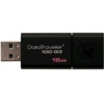 Ficha técnica e caractérísticas do produto Pen Drive de 16Gb USB 3.0 Datatraveller DT100G3 - Kingston